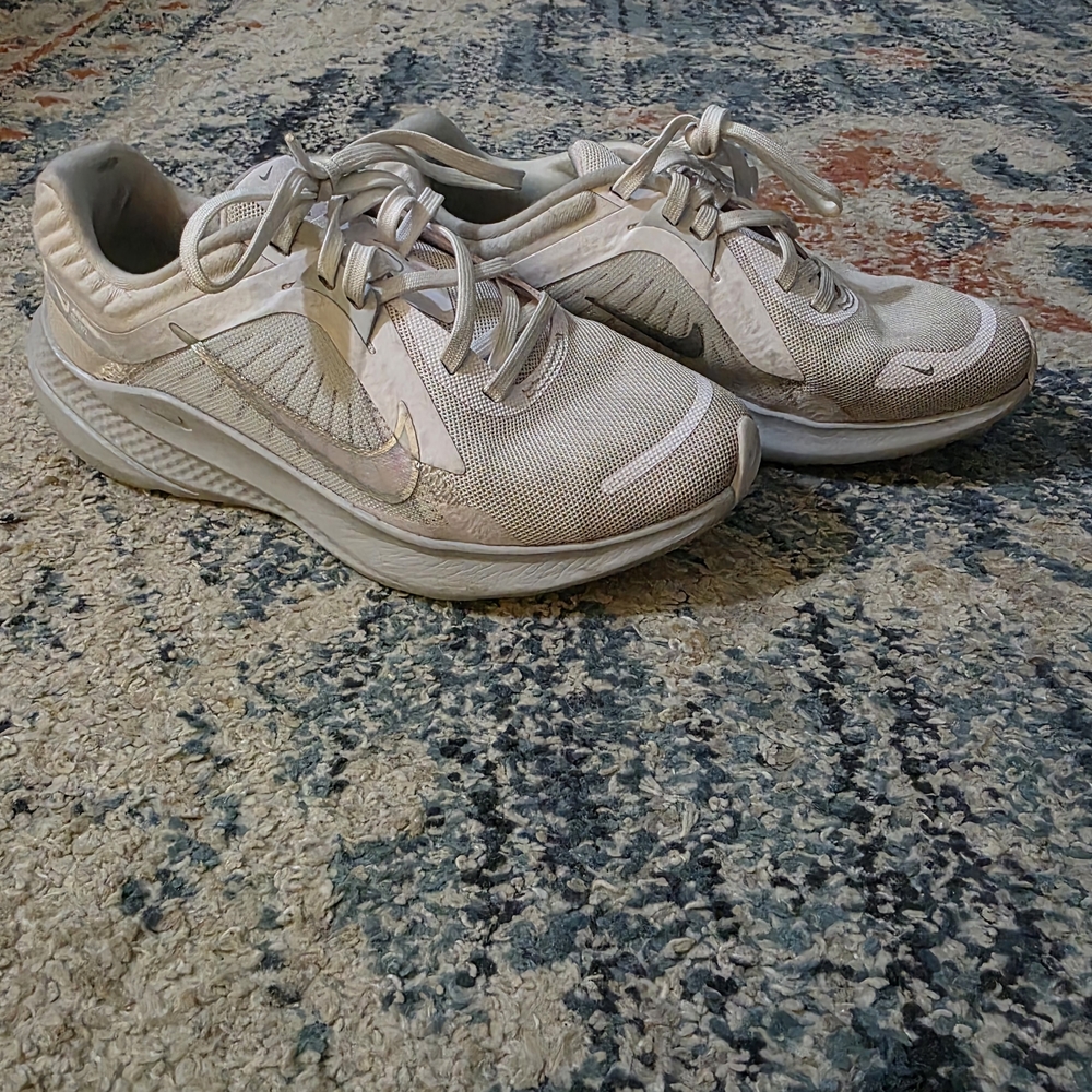 Women's Cream Athletic Shoes
